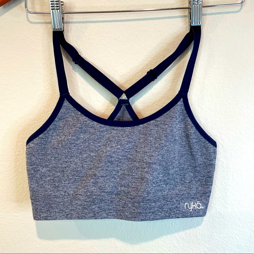 Ryka Gray / Navy Razorback Sports Yoga Bra